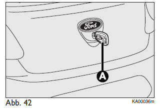 Ford Ka. Mit mechanischem Schlüssel Abb. 42