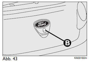 Ford Ka. Elektrotaste (Soft Touch) Abb. 43
