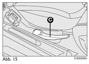 Ford Ka. Höheneinstellung (soweit vorgesehen)