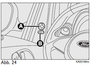 Ford Ka. Mit elektrischer Einstellung Abb. 24