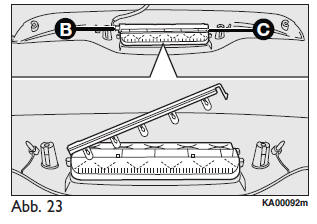 Ford Ka. BREMSLEUCHTE Abb. 22-23