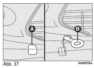 Ford Ka. MONTAGE DES ABSCHLEPPRINGS