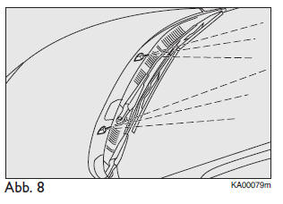 Ford Ka. Windschutzscheibe (Scheibenwaschanlage)