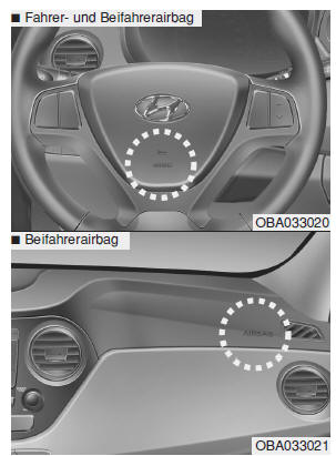 Wo befinden sich die Airbags? 