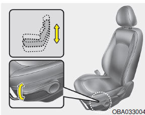 Sitzhöheneinsteller (Fahrersitz) (austattungsabhängig)