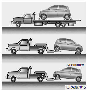 Fahrzeug abschleppen lassen