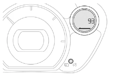 Citroen C-Zero. Bordinstrumente