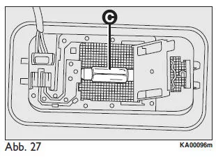 Ford Ka. DECKENLEUCHTE