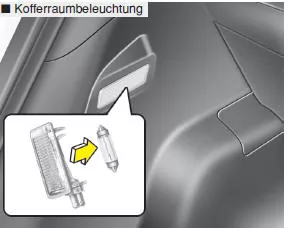 Glühlampe der Dritten Bremsleuchte ersetzen